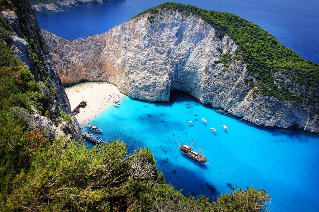 zakynthos, greece, shipwreck