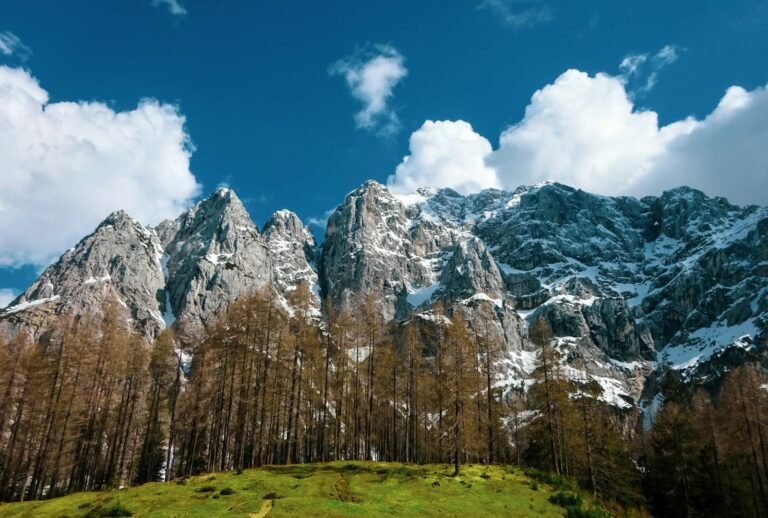 Rocky Mountains in Triglav National Park in Slovenia