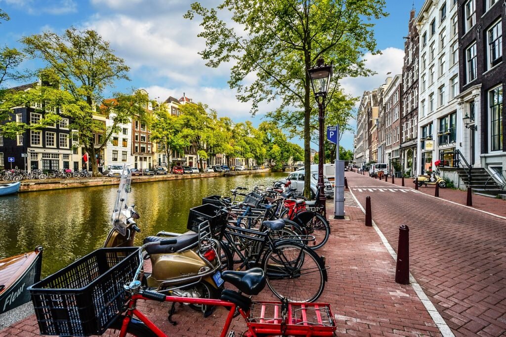 amsterdam, street, canal