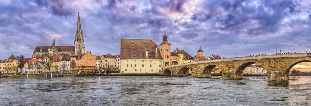 regensburg, stone bridge, dom