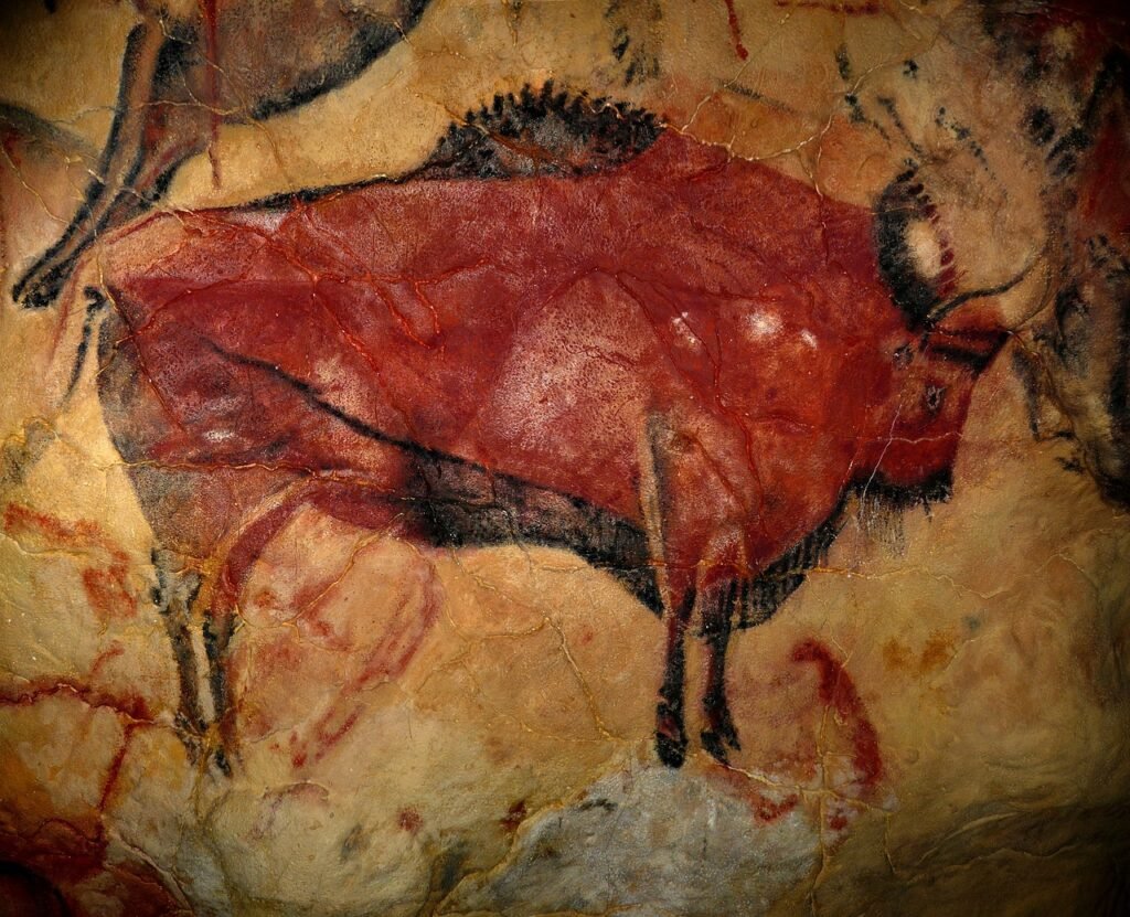 bison, cave of altamira, prehistoric art