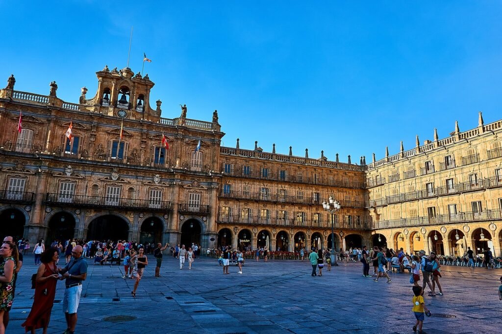 spain, salamanca, city square