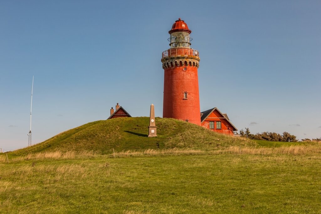 lighthouse, sea, denmark