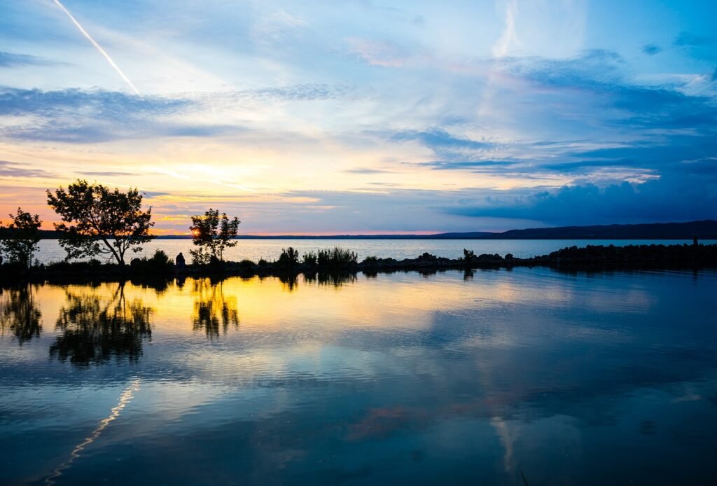 lake balaton, lake, water
